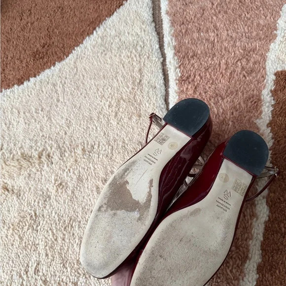 Stuart Weitzman Burgundy Patent Leather Shoes - Picture 4 of 4